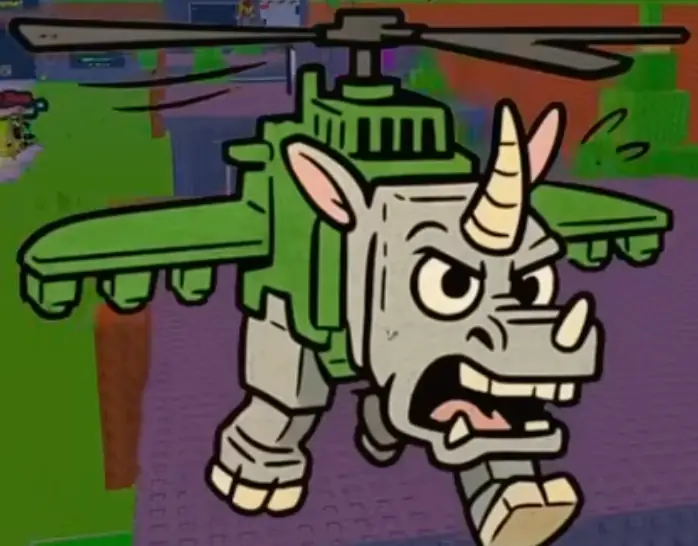 Rhino Helicopterino - Mythic rarity brainrot in Find the Brainrot