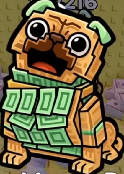 Money Money Puggy - Secret rarity brainrot in Find the Brainrot